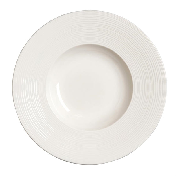 Steelite Concorde Rim Soup Plates 240mm (Pack of 12) - VV4382 Plates Steelite