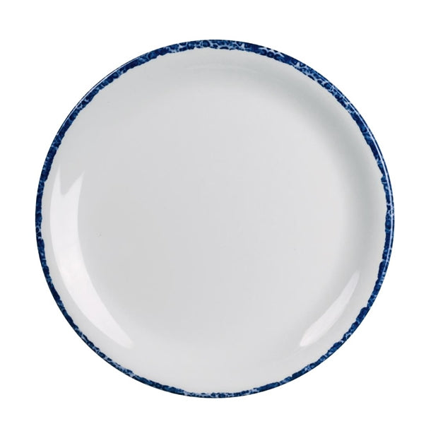 Steelite Blue Dapple Coupe Plates 203mm (Pack of 12) - VV4409 Plates Steelite