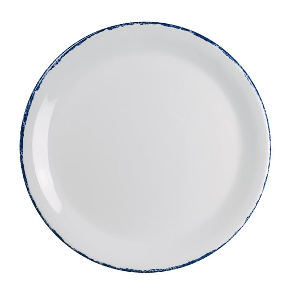 Steelite Blue Dapple Coupe Plates 254mm (Pack of 12) - VV4410 Plates Steelite