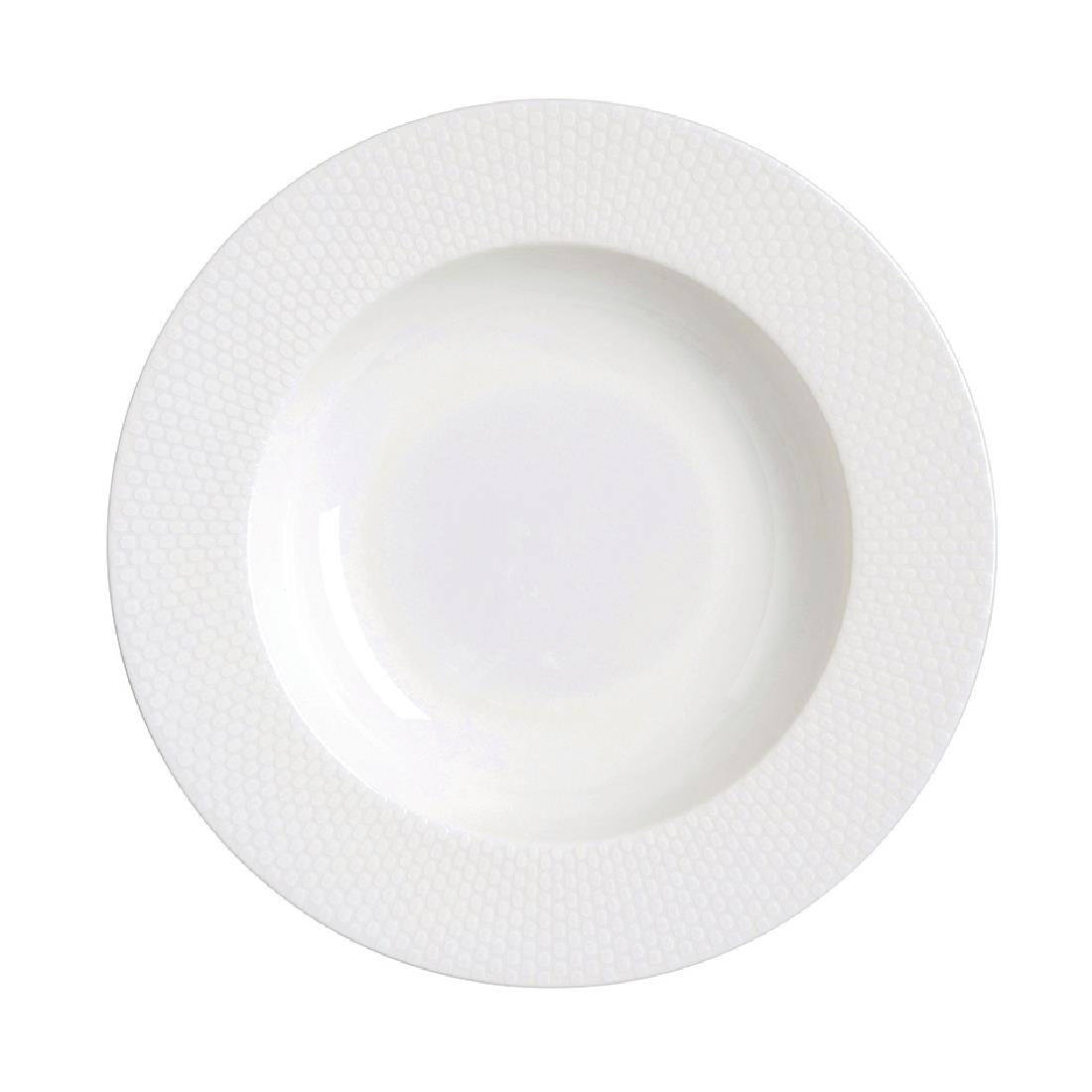 William Edwards Quanta Rim Bowls - Classic White 220mm (Pack of 12) - VV4461 Bowls Steelite