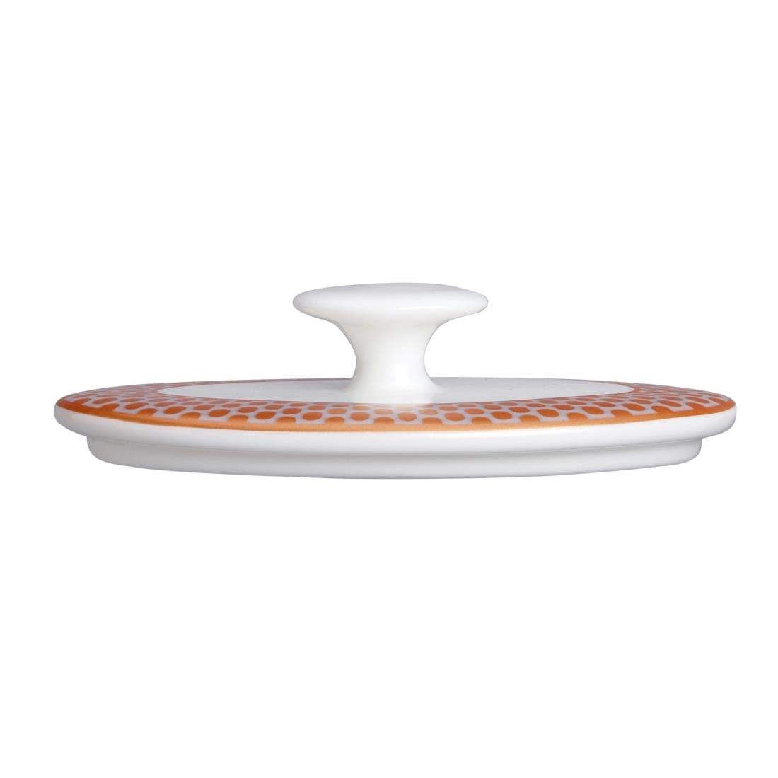 William Edwards Quanta Oval Covered Sugar Lids Coupe (Pack of 12) - VV4475 William Edwards Fine Bone Chin Steelite