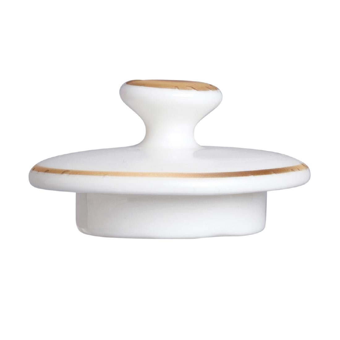 William Edwards Quanta Connoisseur Beverage Pot Lids (Pack of 6) - VV4477 William Edwards Fine Bone Chin Steelite