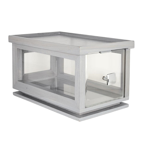 Steelite D.W. Haber Fusion Grey Wash Stackable Bakery Box with Acrylic Drawer - VV4492 Steelite