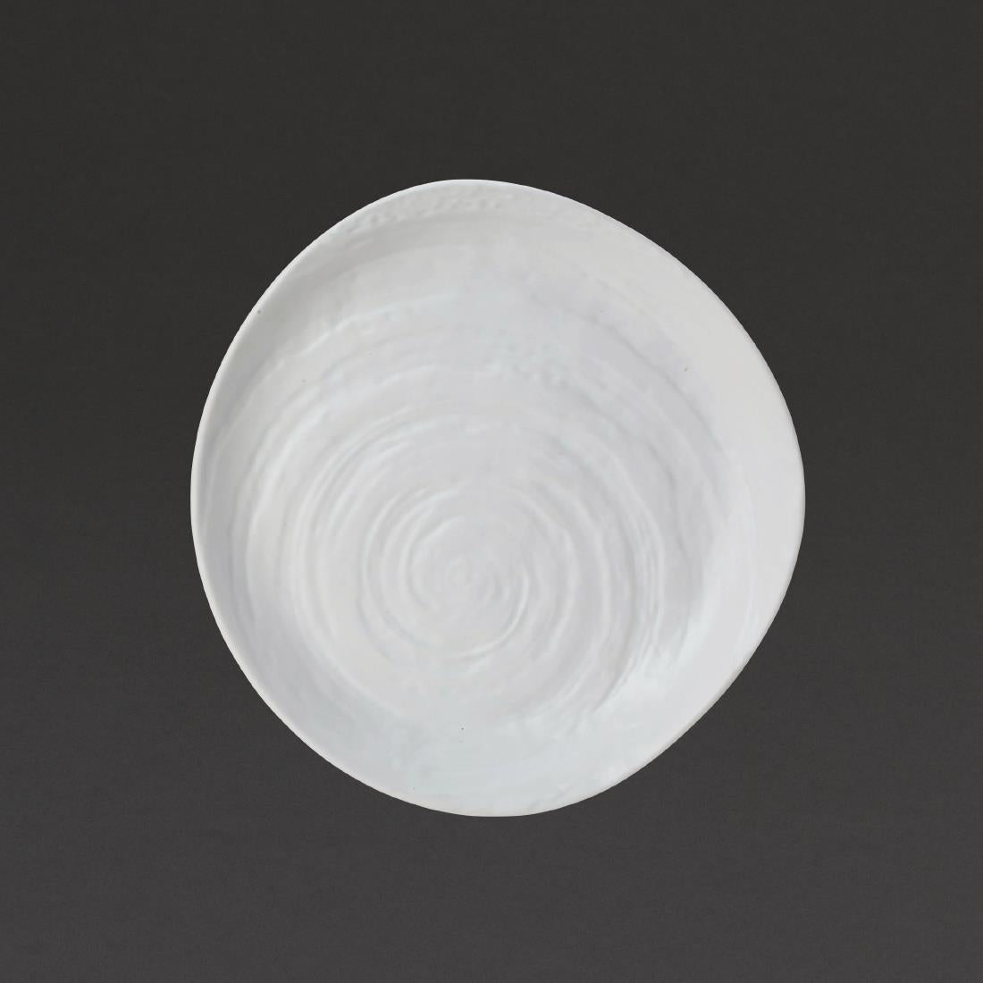 Steelite Scape White Melamine Plates 230mm (Pack of 6) - VV725 Plates Steelite