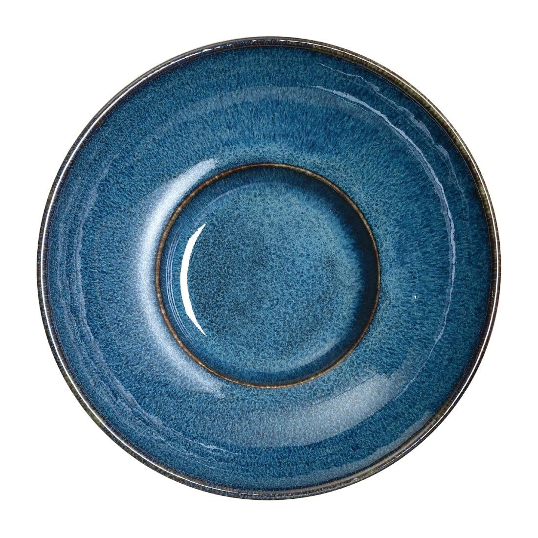 Rene Ozorio Wabi Sabi Rimmed Coupe Bowls Indigo 165mm (Pack of 12) - VV851 Bowls Steelite
