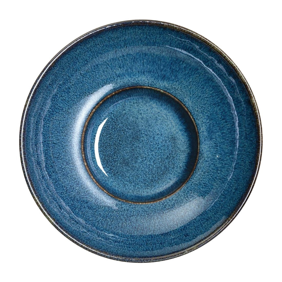 Rene Ozorio Wabi Sabi Rimmed Coupe Bowls Indigo 200mm 887ml (Pack of 6) - VV852 Bowls Steelite