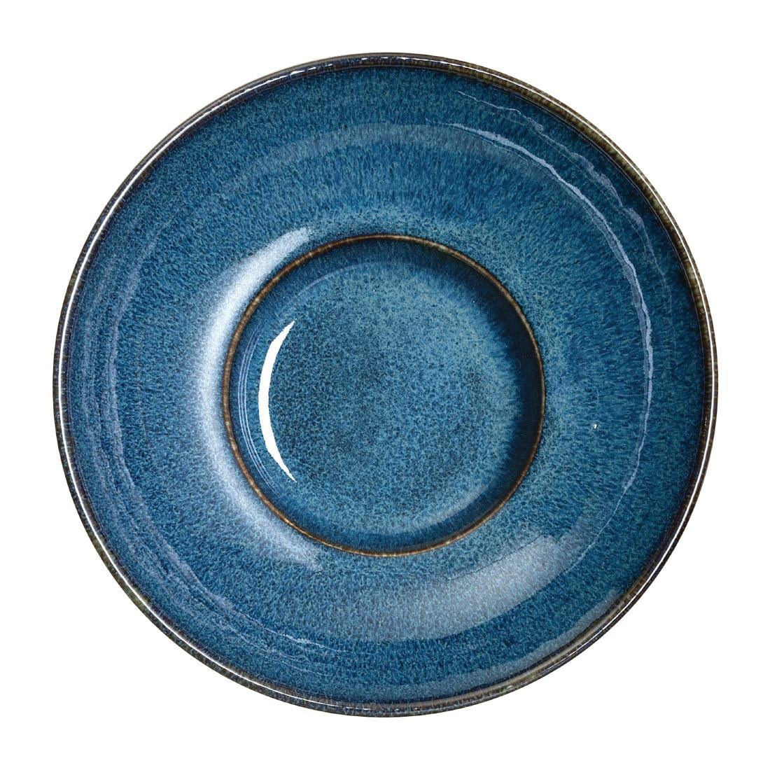Rene Ozorio Wabi Sabi Rimmed Coupe Bowls Indigo 240mm (Pack of 6) - VV853 Bowls Steelite