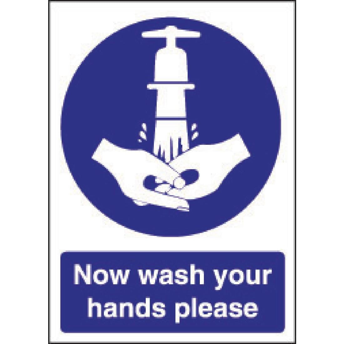 Vogue Now Wash Your Hands Sign - W187 Vogue
