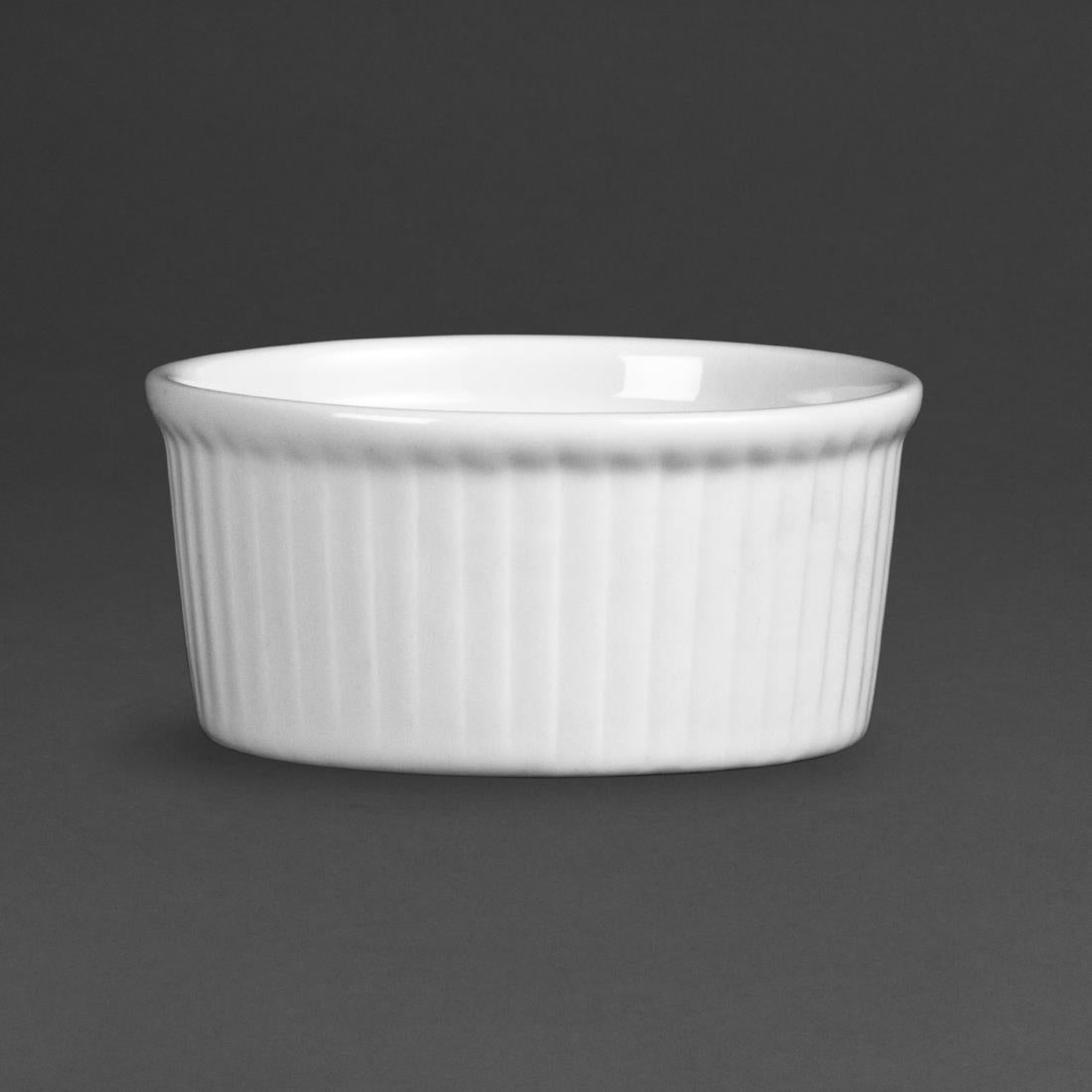 Olympia Whiteware Ramekins 80mm (Pack of 12) - W414 Olympia Crockery Olympia