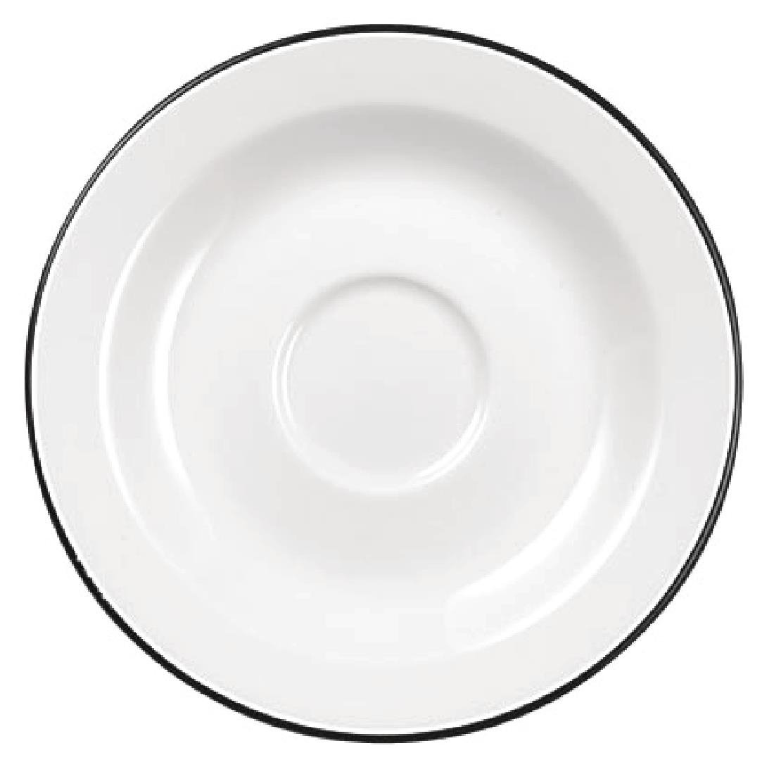 Churchill Alchemy Mono Saucers 150mm (Pack of 24) - W554 Churchill Alchemy Fine China Churchill