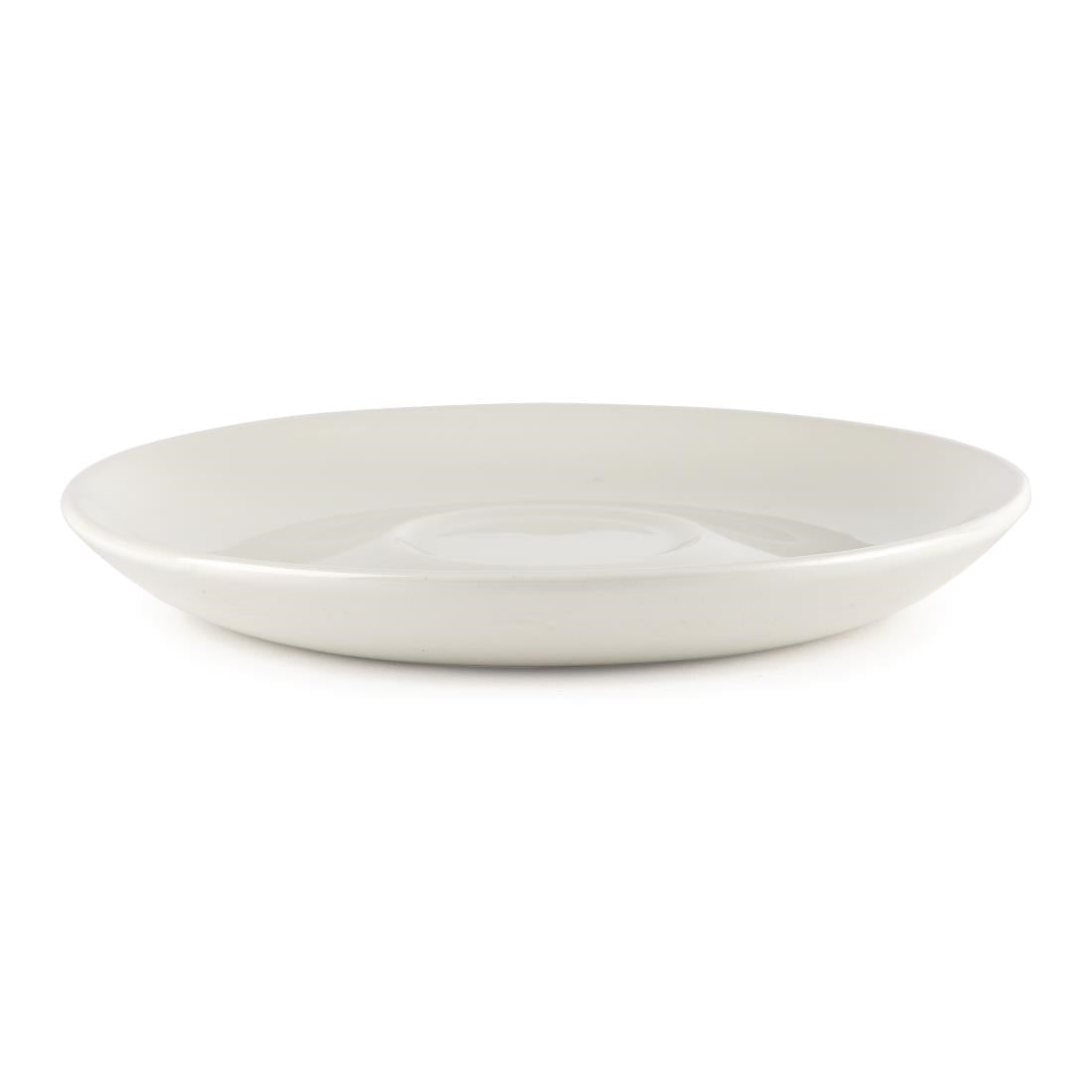 Churchill Plain Whiteware Large Saucers 165mm (Pack of 24) - W888 Churchill Super Vitrified Churchill