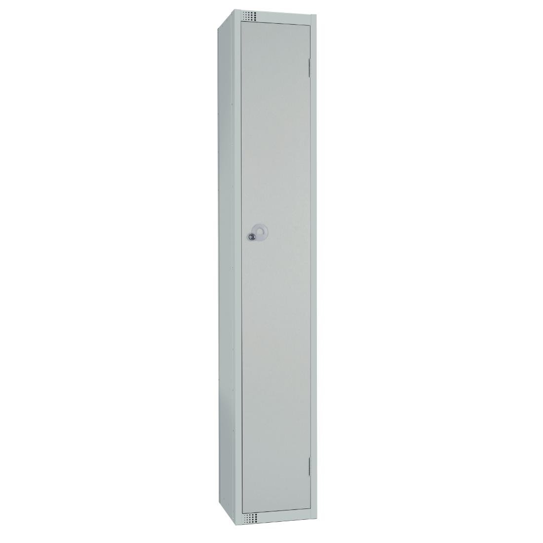 Elite Single Door Electronic Combination Locker with Sloping Top Grey - W929-ELS Steel Lockers 300mm Deep Elite Lockers