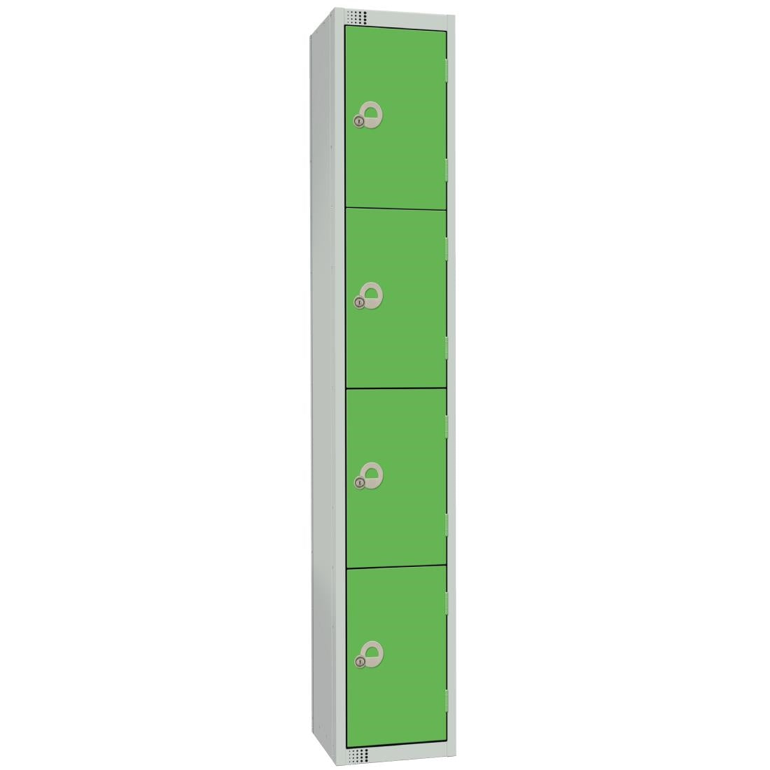 Elite Four Door Manual Combination Locker Locker Green - W957-CL Steel Lockers 300mm Deep Elite Lockers
