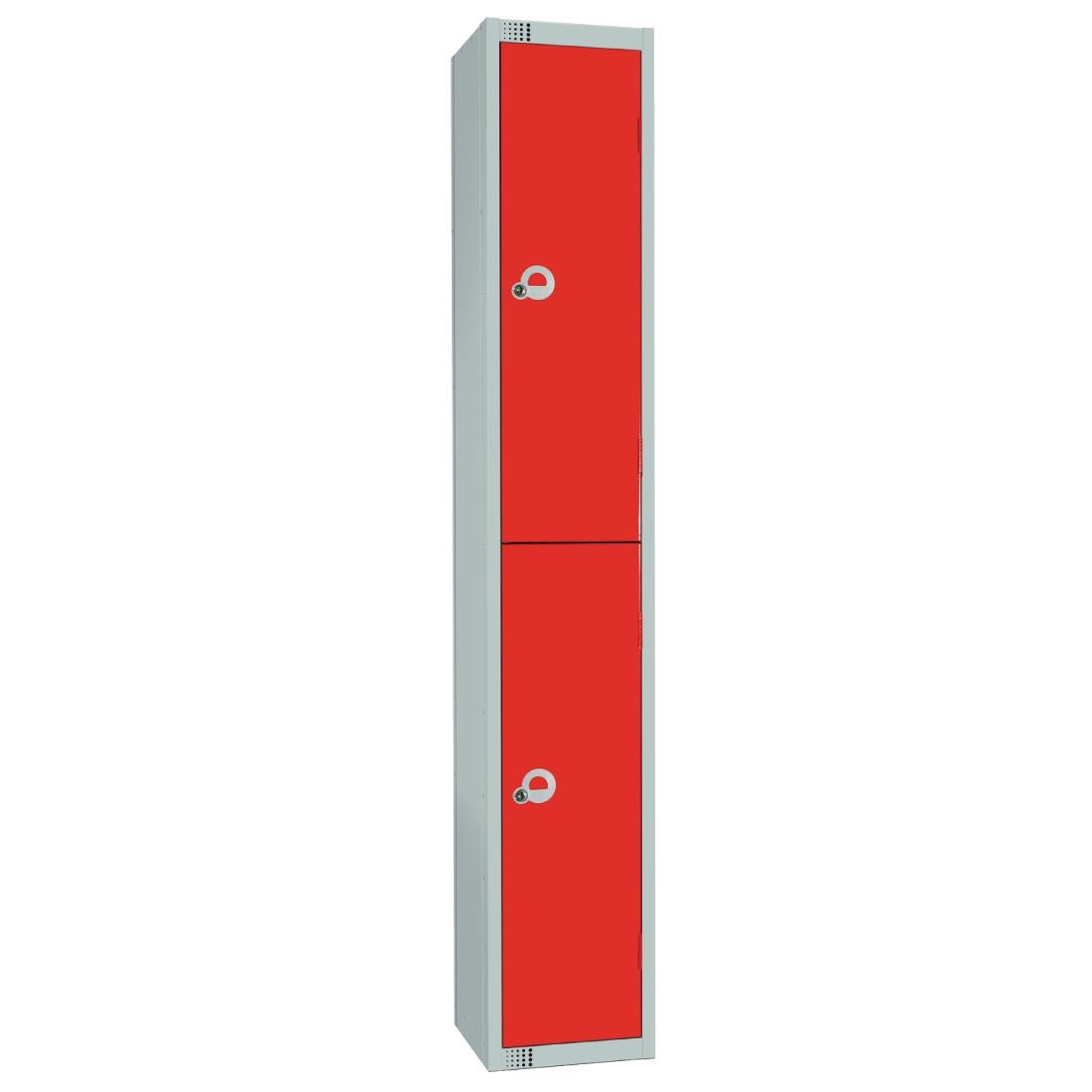 Elite Double Door Camlock Locker Red - W980-C Steel Lockers 450mm Deep Elite Lockers