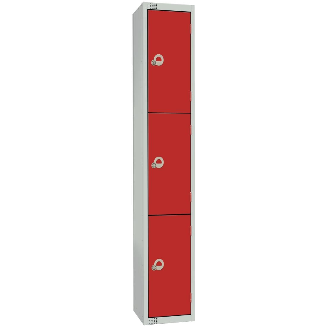 Elite Four Door Manual Combination Locker Locker Red - W982-CL Steel Lockers 450mm Deep Elite Lockers