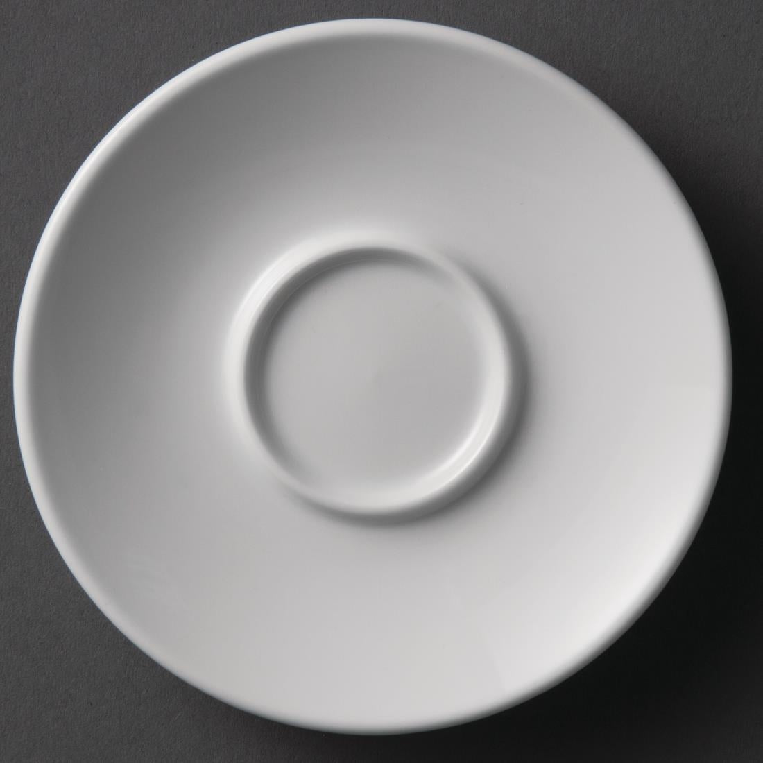 Olympia Whiteware Espresso Saucers 120mm (Pack of 12) - Y112 Olympia Crockery Olympia