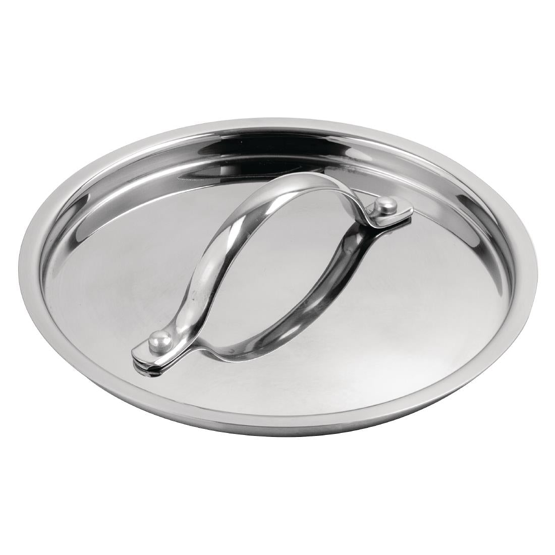 Vogue Stainless Steel & Aluminium Tri-Wall Saucepan Lid 16cm - Y423 Vogue