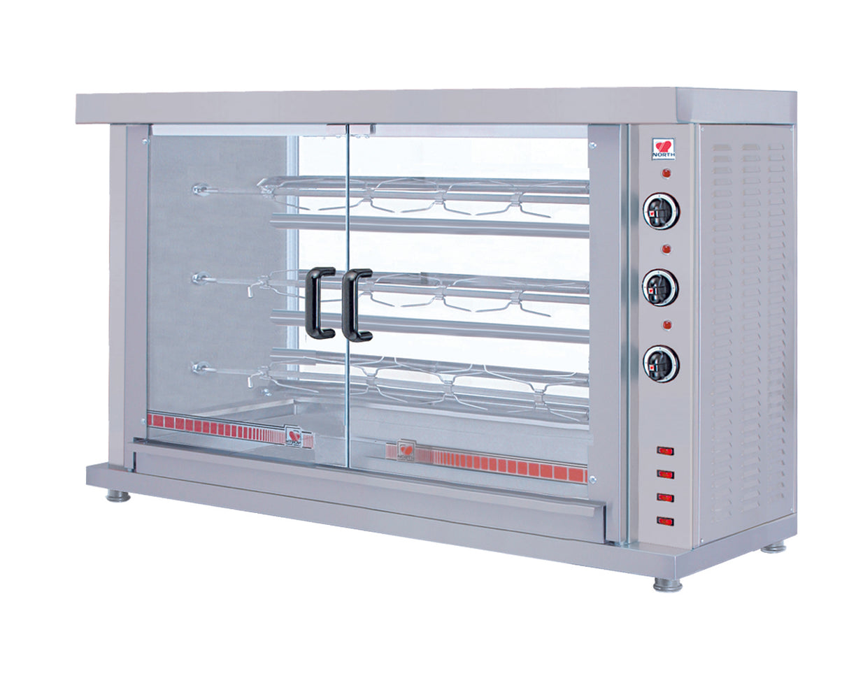 Combisteel Chicken Rotisseries Electric 3 Spits | 7472.0035 Rotisseries and Hog Roasts Combisteel