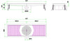 Combisteel Kitchen Drainage Floor Gully 927 x 300mm Fixed Horizontal - 7075.0105 Kitchen Floor Gullies & Grids Combisteel   