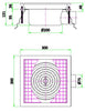Combisteel Kitchen Drainage Floor Gully 200 x 200mm Fixed Horizontal - 7075.0120 Kitchen Floor Gullies & Grids Combisteel   