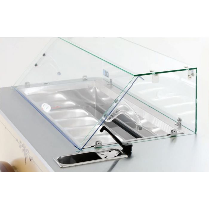 Combisteel Mobile Ice Cream Gelato Display Cart Carrettino 6 - 7295.0065 Ice Cream Display Freezers Combisteel