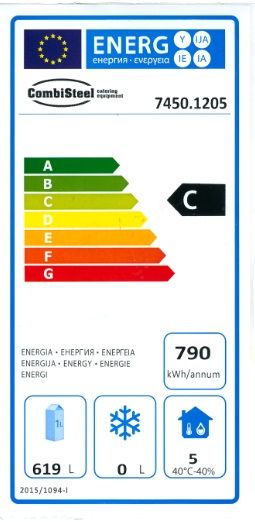 Combisteel Single Door Upright Bakery Patisserie Fridge - 7450.1205 Bakery Fridges Combisteel