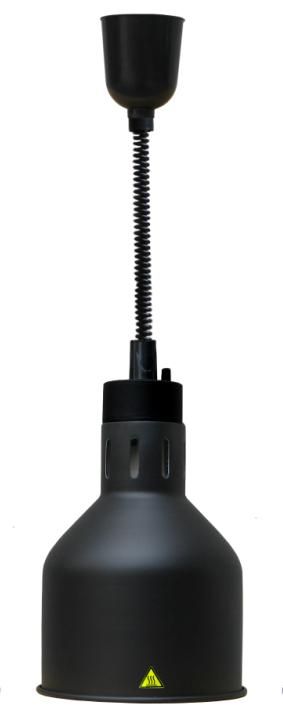 Combisteel Telescopic Heat Lamp Black 250w - 7455.1800 Hanging Food Heat Lamps Combisteel   