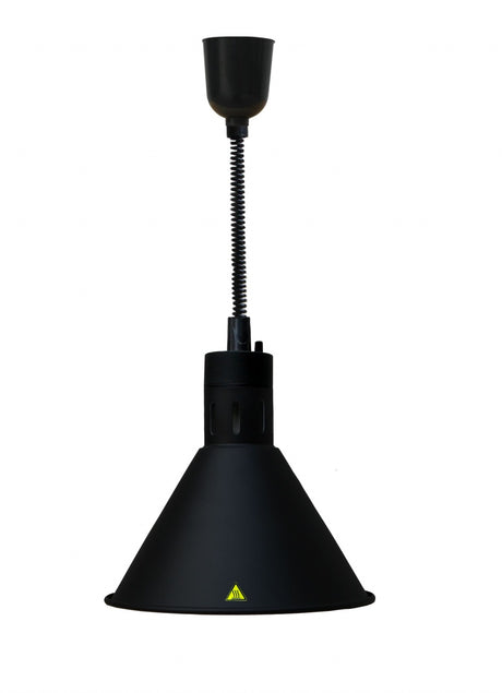 Combisteel Telescopic Heat Lamp Black 250w - 7455.1810 Hanging Food Heat Lamps Combisteel   