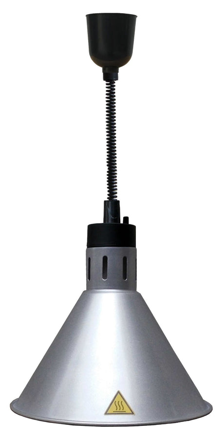 Combisteel Telescopic Heat Lamp Silver 250w - 7455.1817 Hanging Food Heat Lamps Combisteel   