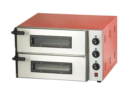 Combisteel Twin Deck Compact Pizza Oven 8 x 10 Inch - 7455.1095 Twin Deck Pizza Ovens Combisteel   
