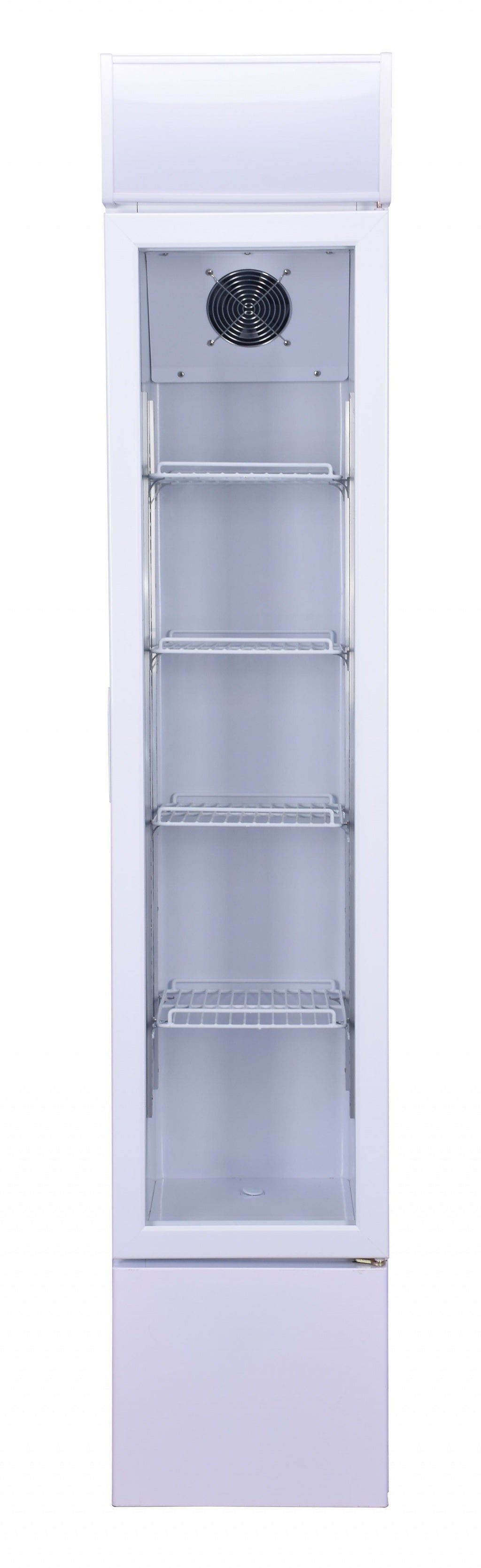 Combisteel Slimline Narrow Single Hinged Glass Door Fridge Merchandiser 105Ltr - 7455.1385 Upright Single Glass Door Chillers Combisteel