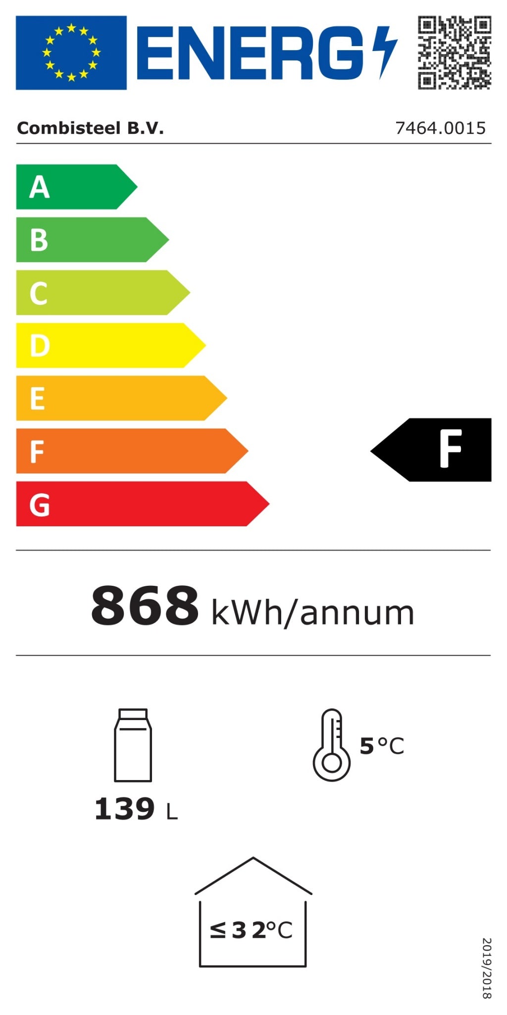 Combisteel Single Door Back Bar Bottle Cooler Black 136 Litre - 7464.0015 Single Door Bottle Coolers Combisteel