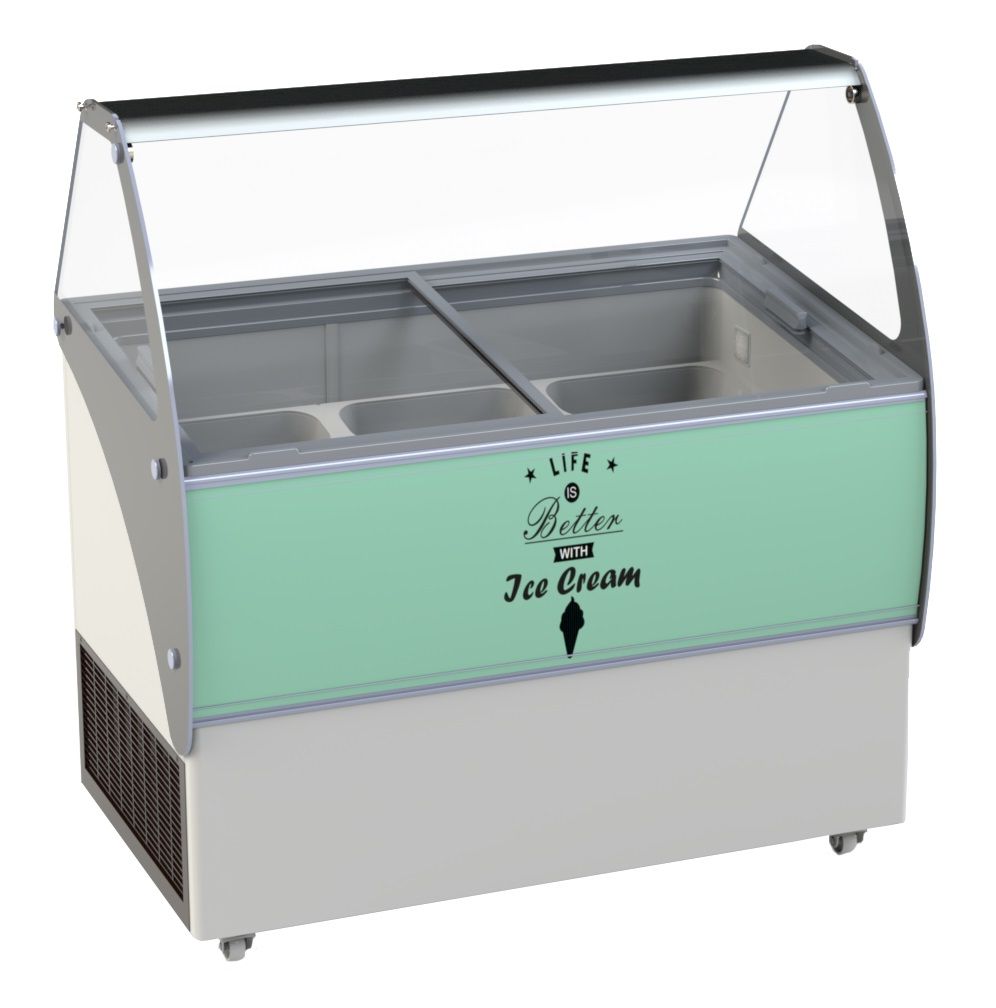 Combisteel Bali Ice Cream Counter Display Freezer 9 x 5 Litre - 7472.0100 Ice Cream Display Freezers Combisteel