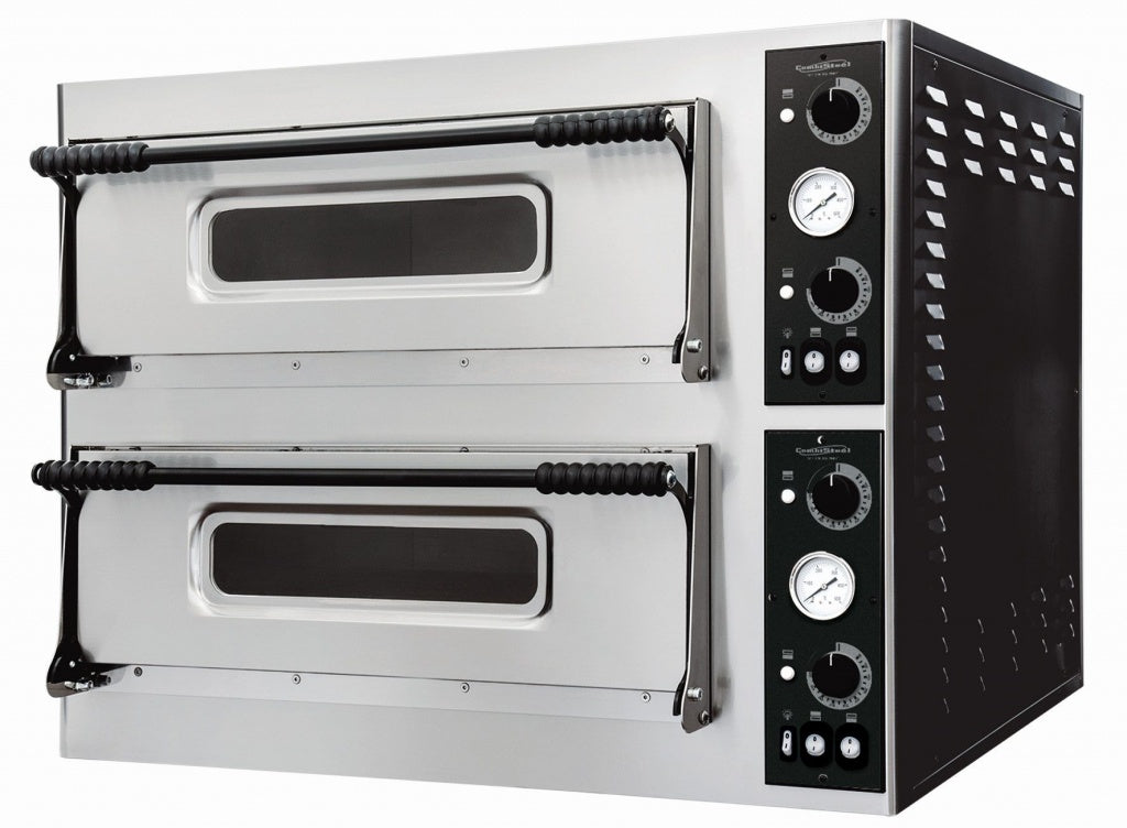 Combisteel Electric Twin Deck Pizza Oven 6 x 12 Inch - 7482.0025 Twin Deck Pizza Ovens Combisteel