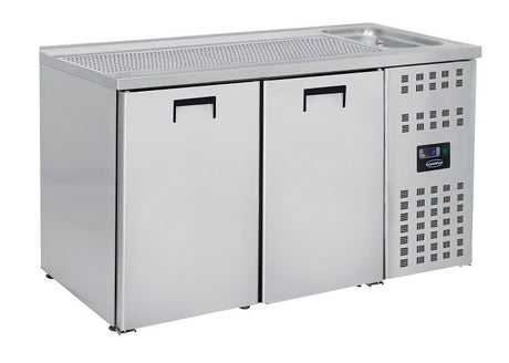 Combisteel Double Door Bottle Cooler Beer Tap Counter - 7489.5310 Bottle Cooler Beer Tap Counters Combisteel