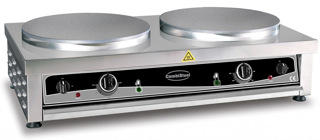Combisteel Double Plate Electric Crepe Maker 2 x 400mm Plate - 7491.0045 Crepe Makers & Pancake Machines Combisteel