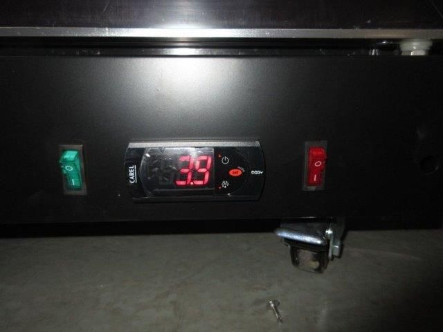 Combisteel Single Hinged Glass Door Fridge Merchandiser Black - 7526.0005 Upright Single Glass Door Chillers Combisteel