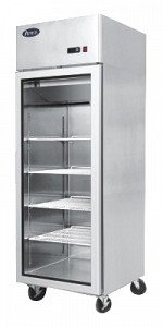 Atosa Stainless Steel Single Glass Door Freezer - YCF9407 Upright Glass Door Freezers ATOSA