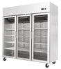 Atosa Stainless Steel Triple Glass Door Upright Fridge - YCF9403 Refrigeration Uprights - Triple Door ATOSA