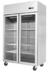 Atosa Stainless Steel Two Glass Door Freezer - YCF9408 Upright Glass Door Freezers ATOSA