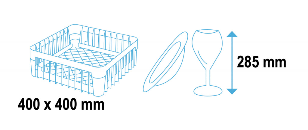 Empire Arisco Undercounter 400mm Basket Glasswasher Gravity Drain - BW1200 Glasswashers Empire