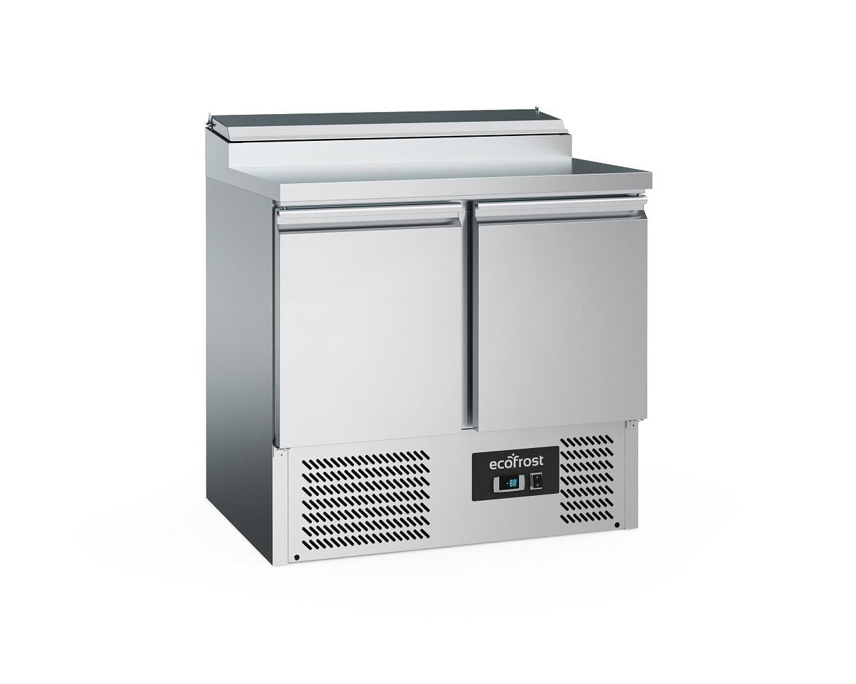 Combisteel Ecofrost 2 Door Stainless Steel Saladette Fridge 2x 1/1 & 5x 1/6 GN Pan - 7950.5058 Pizza Prep Counters - 2 Door Combisteel