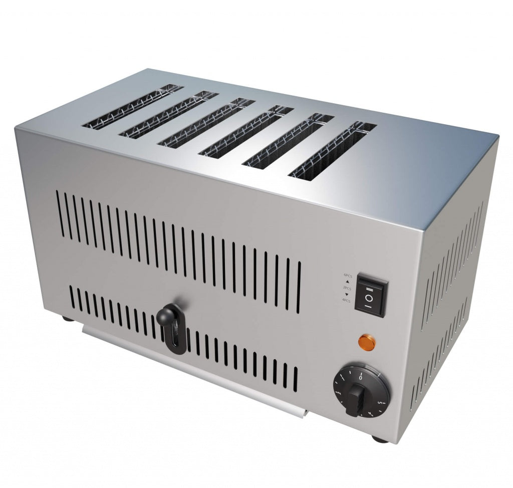 Empire Commercial 6 Slice Electric Slot Toaster - EMP-ET006 Toasters Empire