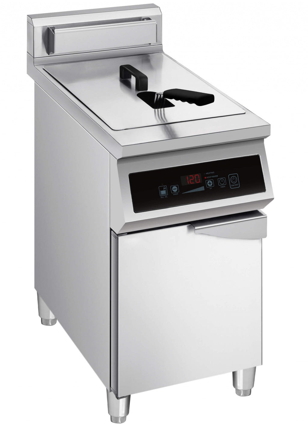 Empire 30 Litre Induction Fryer Floor Standing with Cabinet - EMP-IF30 Induction Fryers Empire