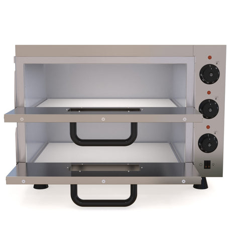 Empire Compact Twin Deck Electric Pizza Oven - EMP-PC-2M Twin Deck Pizza Ovens Empire   