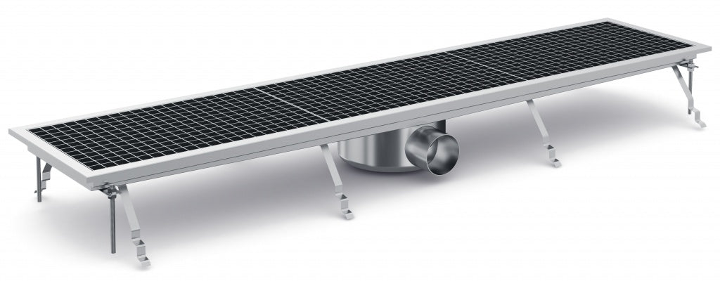 Empire Kitchen Drainage Floor Gully and Grid Fixed Horizontal 1368 x 300mm - EM-D-024 Kitchen Floor Gullies & Grids Empire