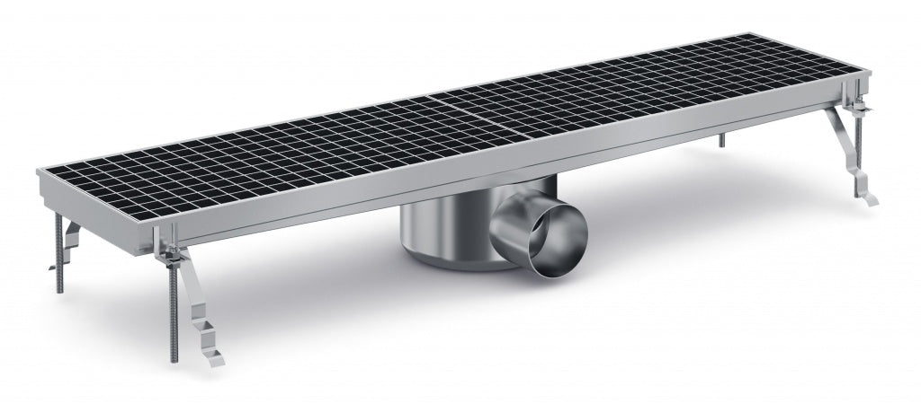 Empire Kitchen Drainage Floor Gully and Grid Fixed Horizontal 891 x 200mm - EM-D-012 Kitchen Floor Gullies & Grids Empire