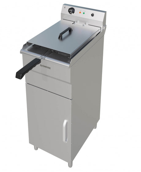Empire 16L Single Tank Electric Floor-Standing Fryer – 3kW Commercial Deep Fryer | EMP-FSEF-16S Freestanding Electric Fryers Empire