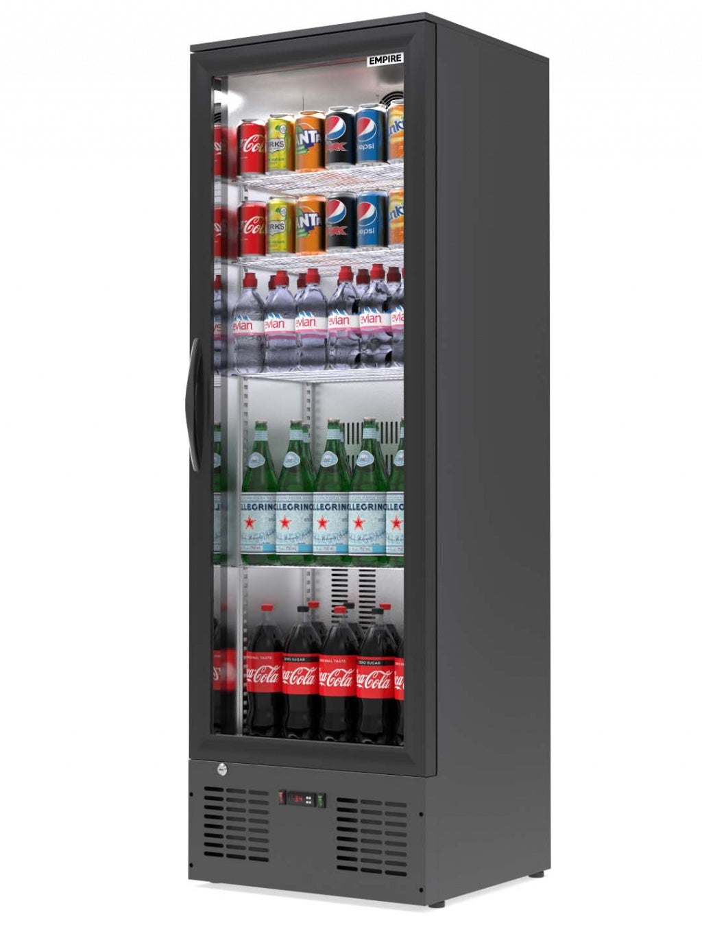 Empire Single Door Upright Back Bar Bottle Cooler – 295L Commercial Display Fridge | CL-310H Upright Single Door Bottle Coolers Empire