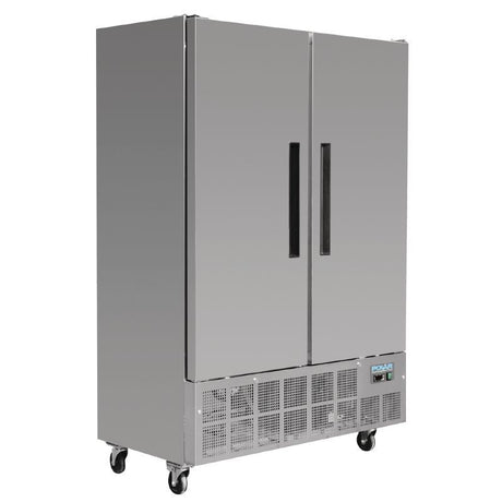 Polar 2 Door Slimline Freezer 960 Ltr - GD880 Refrigeration Uprights - Double Door Polar   